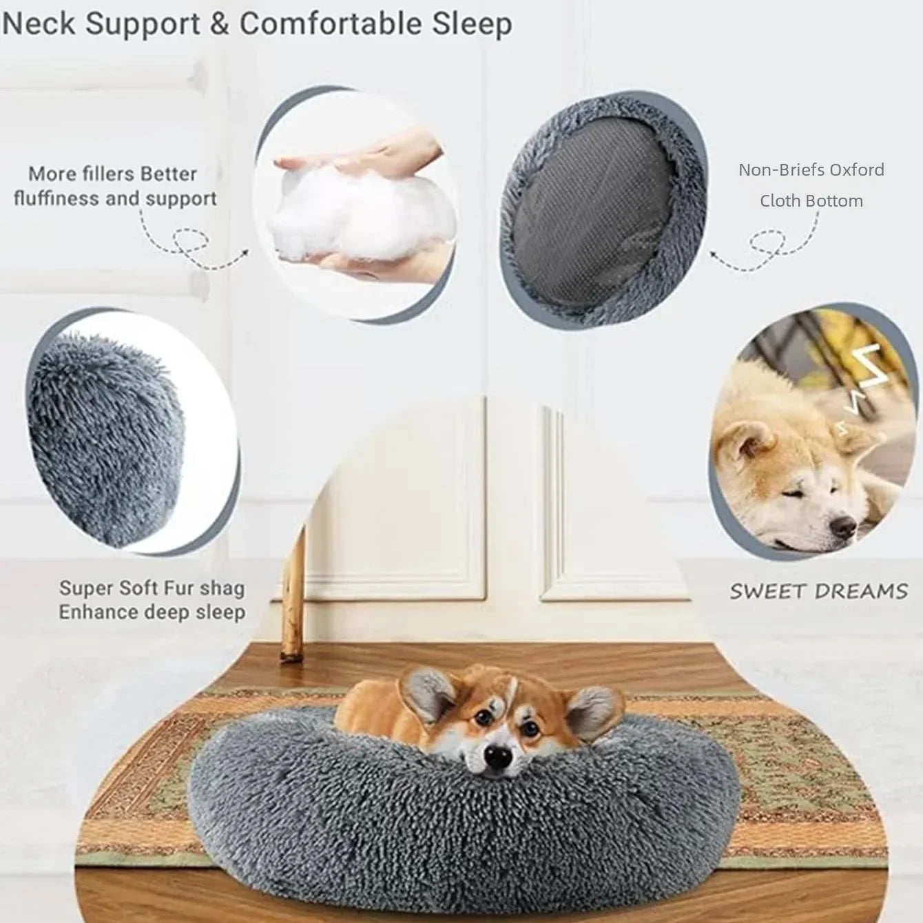 50 - 90Cm Amazingly soft pet bed